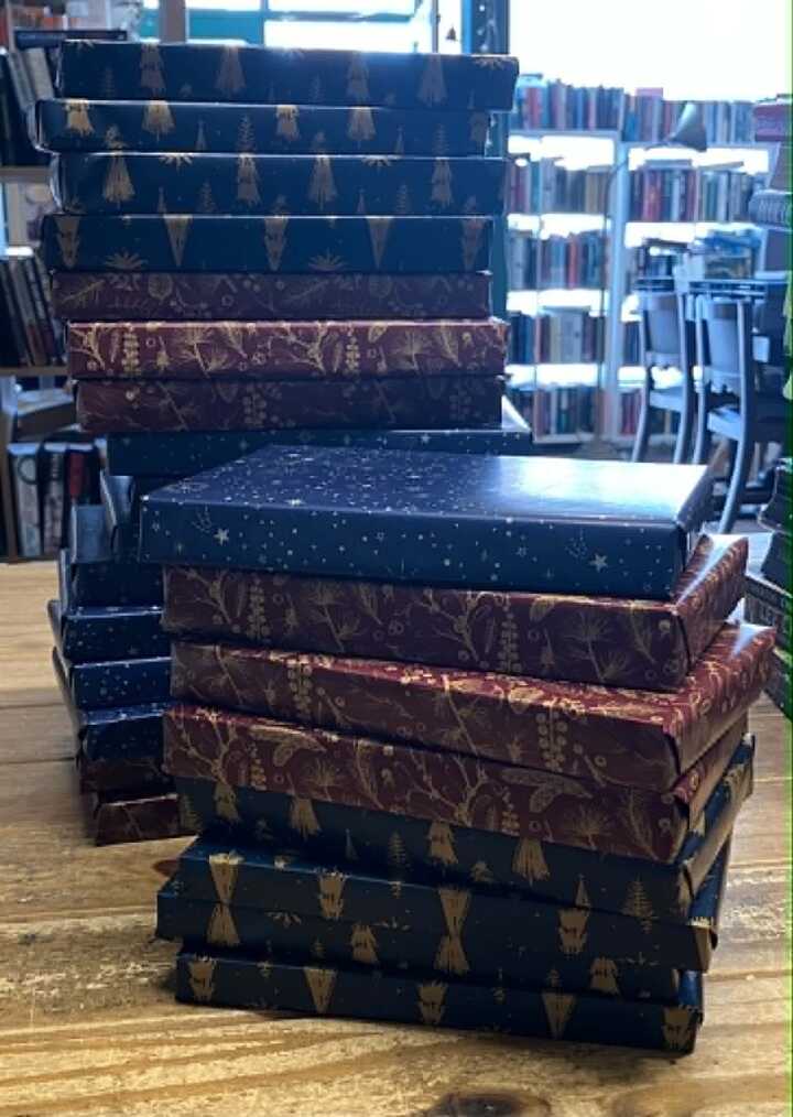 24 wrapped books, one to open each day in Advent